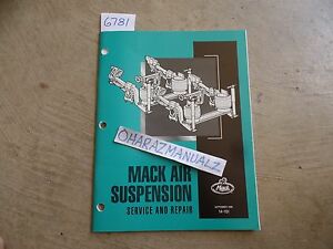 Mack air ride suspension diagram